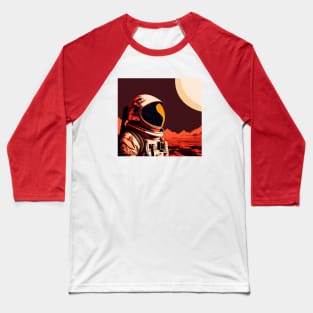 Astronaut on Mars Baseball T-Shirt